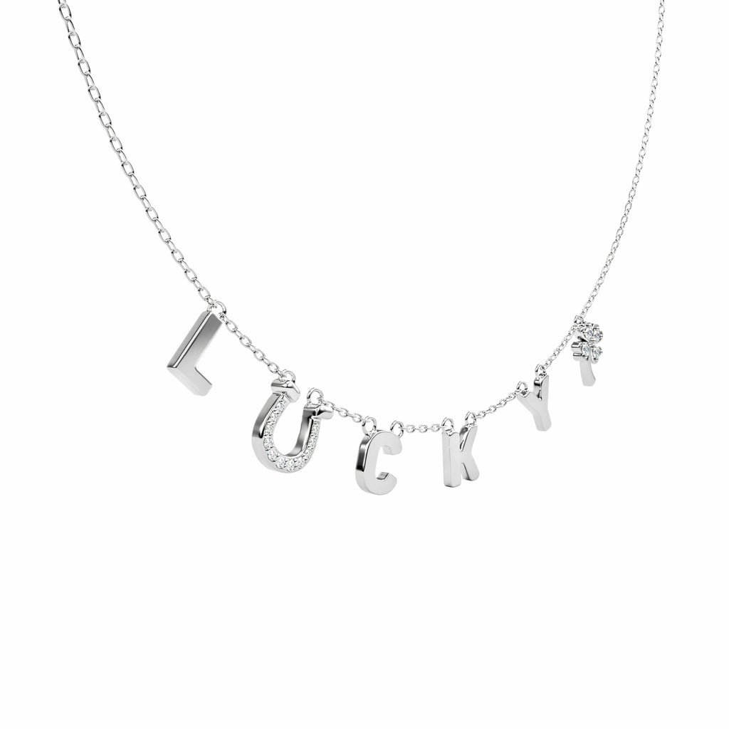 diamond name necklace