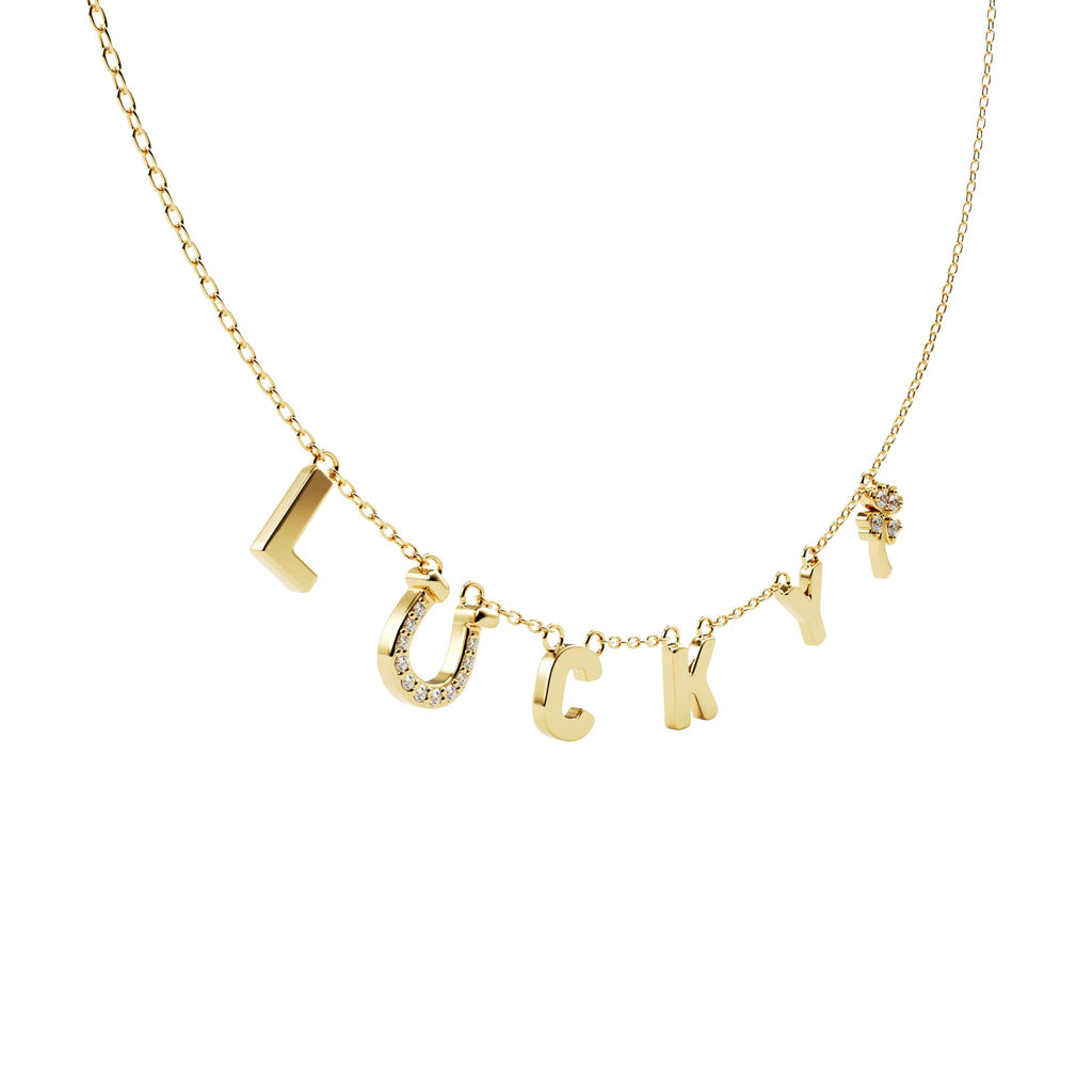 diamond name necklace