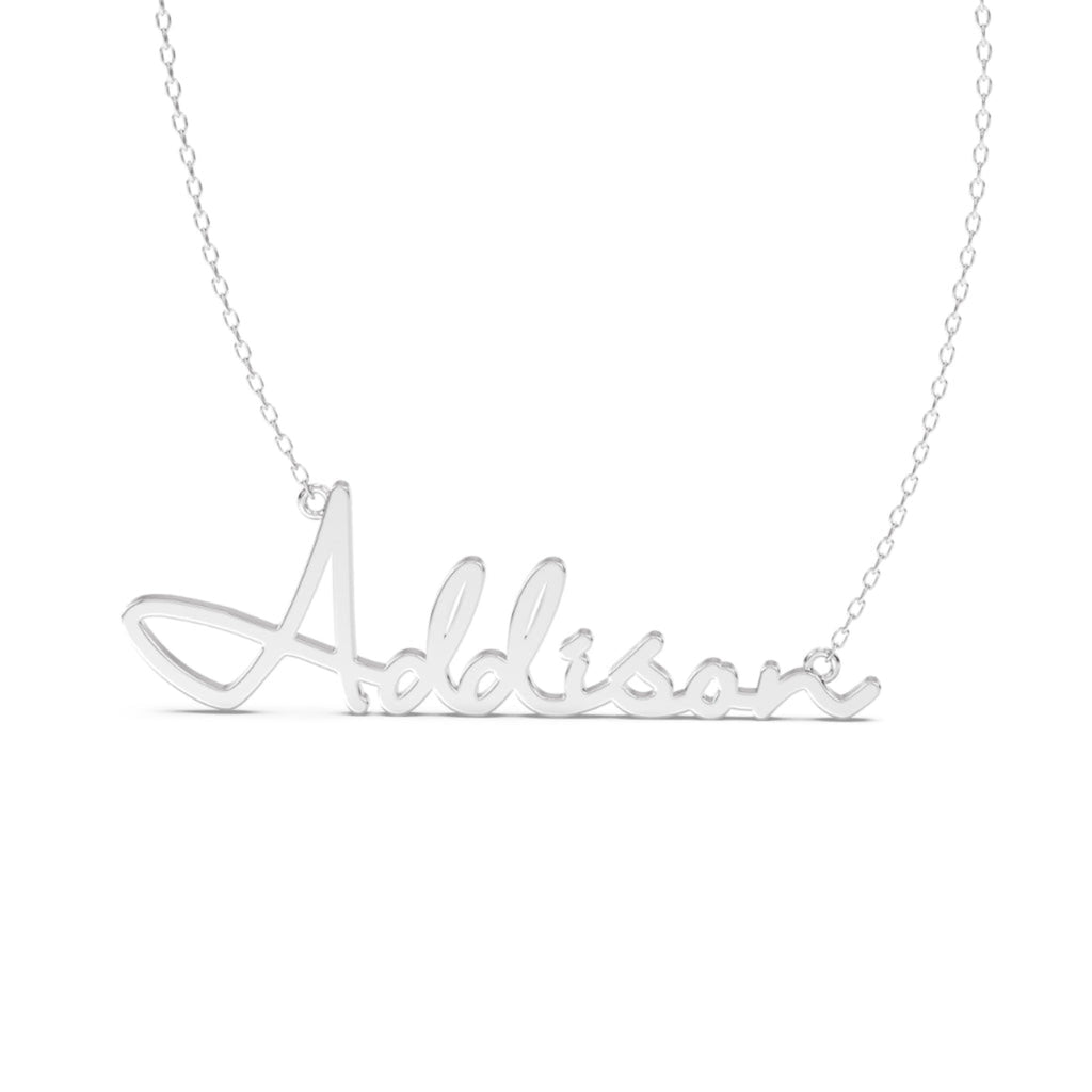 gold name necklace